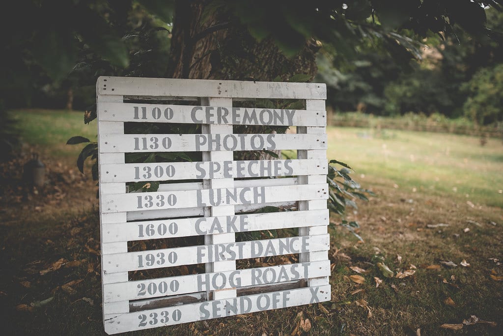 Wooden pallet order of the day
